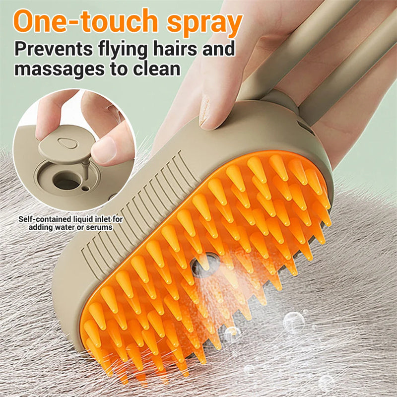 Cat and Dog Steam Brush Steamy Dog Brush 3 In 1 Electric Spray Cat Hair Brushes For Massage Pet Grooming Comb Hair Removal Combs Pet Products