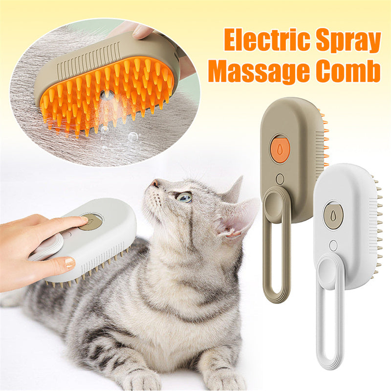 Cat and Dog Steam Brush Steamy Dog Brush 3 In 1 Electric Spray Cat Hair Brushes For Massage Pet Grooming Comb Hair Removal Combs Pet Products