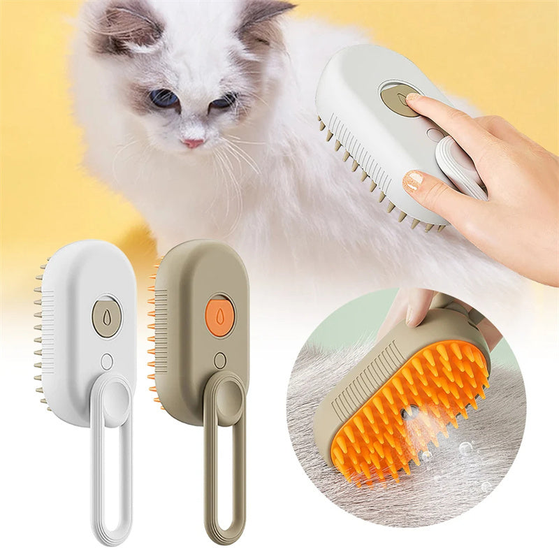 Cat and Dog Steam Brush Steamy Dog Brush 3 In 1 Electric Spray Cat Hair Brushes For Massage Pet Grooming Comb Hair Removal Combs Pet Products