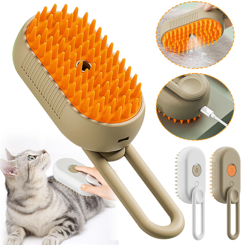 Cat and Dog Steam Brush Steamy Dog Brush 3 In 1 Electric Spray Cat Hair Brushes For Massage Pet Grooming Comb Hair Removal Combs Pet Products